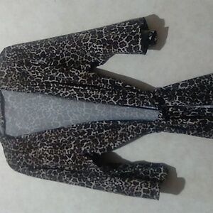 COZY COUTURE leopard print size XL robe